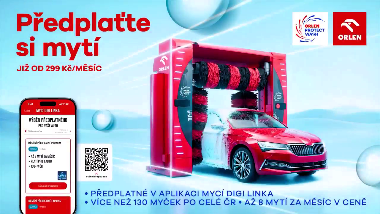 Автомойка по подписке на чешских АЗС ORLEN