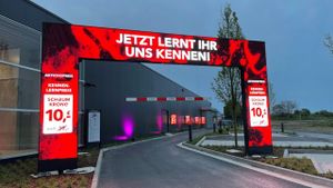 Светодиодный портал для автомойки