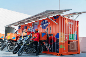 Смарт-боксы для курьеров на автозаправочных станциях Emarat