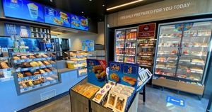 Фокус внимания покупателей в торговом пространстве магазина на АЗС