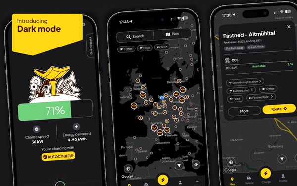 Fastned добавила тёмный режим в мобильное приложение