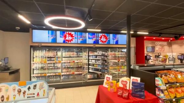Цифровая навигация в магазине Circle K в Швеции