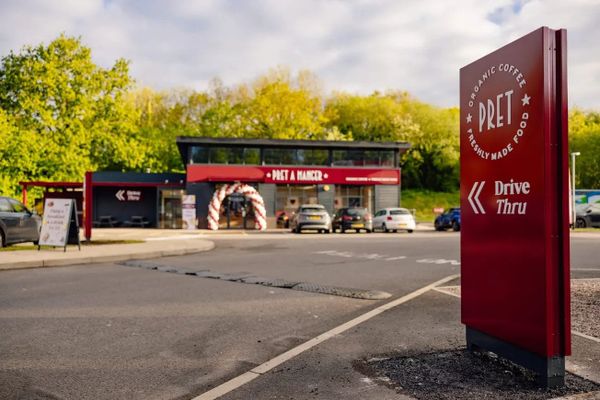Первый Pret A Manger в формате drive-thru в Великобритании