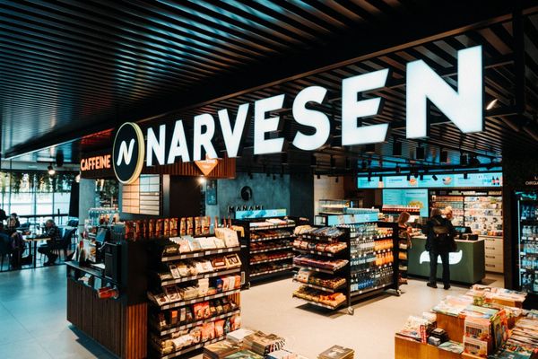 Обновленный концепт магазина Narvesen в аэропорту Вильнюса