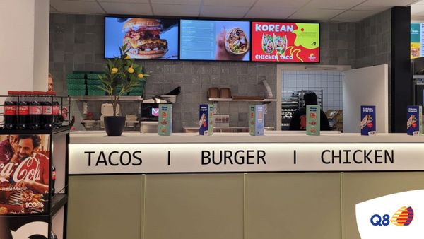 На АЗС Q8 три food-концепции работают на одной кухне