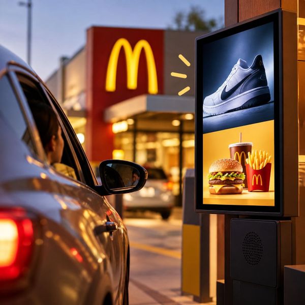 McDonald's запустил рекламу на экранах drive-thru в США
