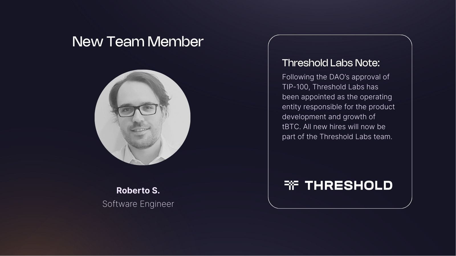 New Hire | Threshold Network