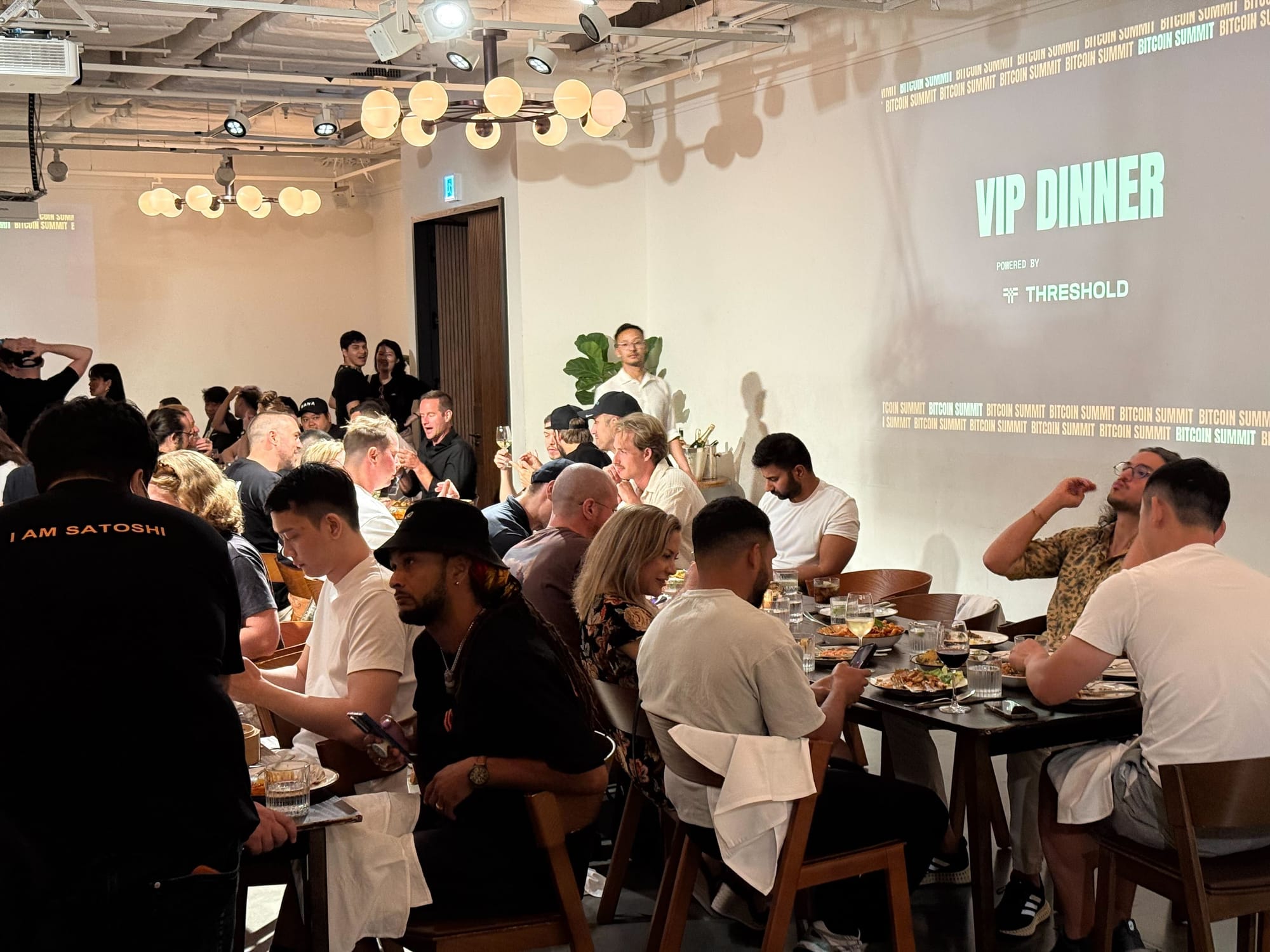 VIP Dinner at Bitcoin Summit 2025 HK | Sponsored by Threshold Network