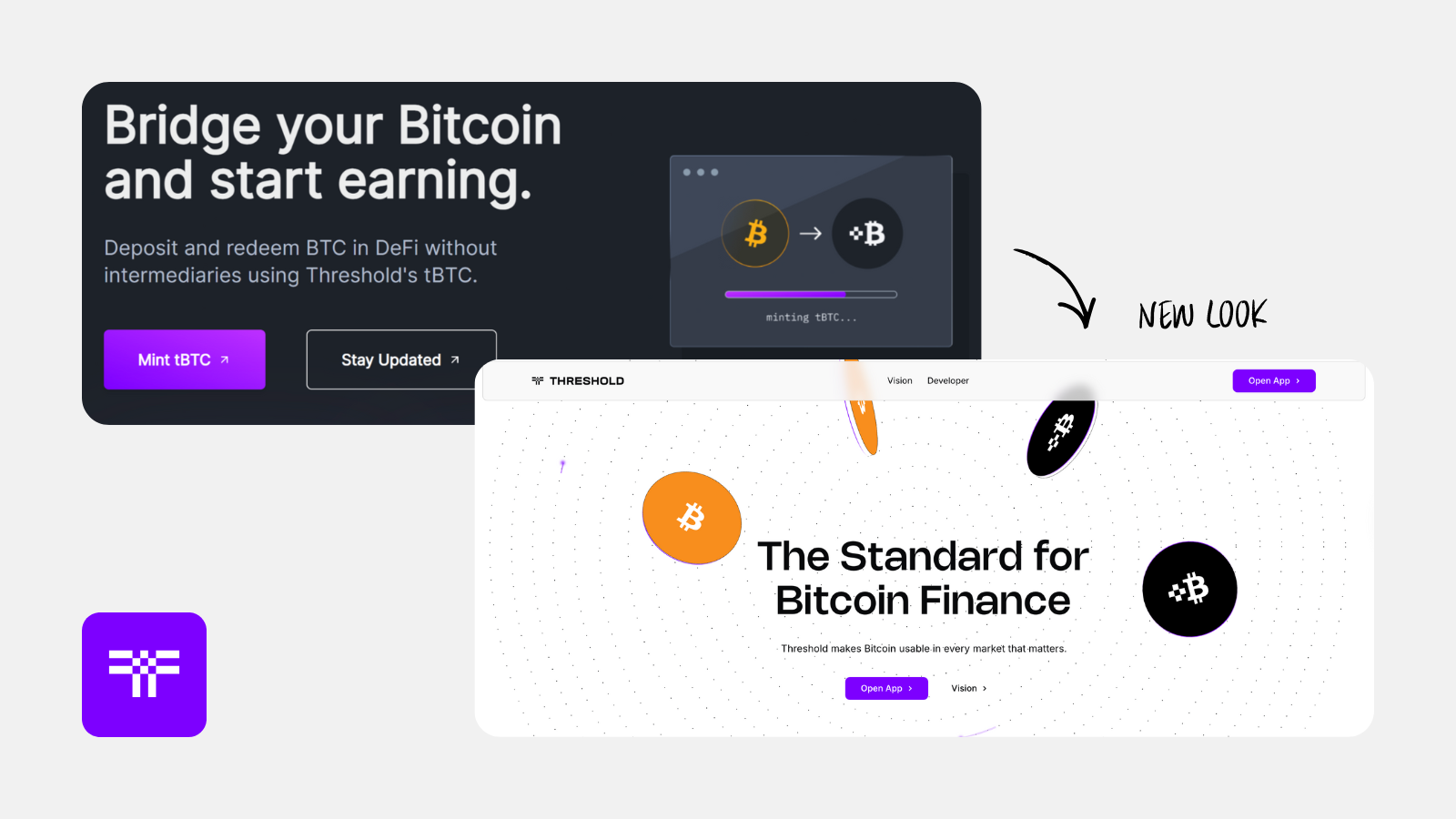 Before and After Website Look | threshold.network