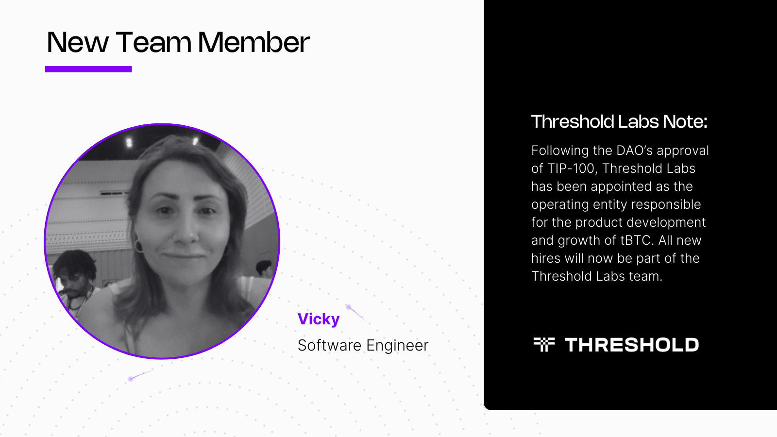 New Threshold Labs Member | Threshold Network