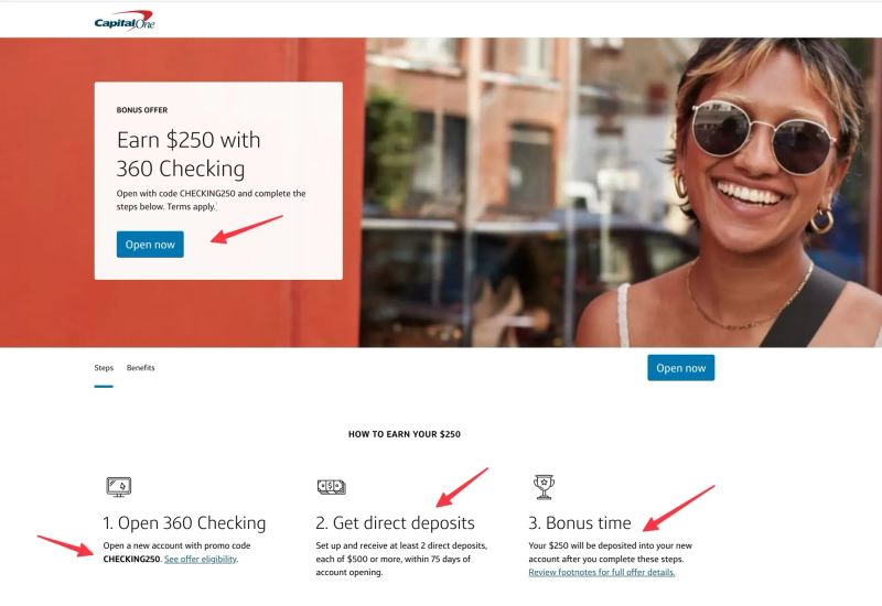 300美元限时开户奖励，Capital One支票账户 post image