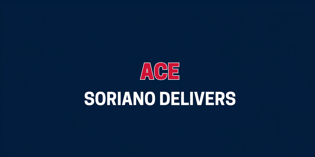 Soriano Shuts Down the Cubs. The Bounce Back Is Real.