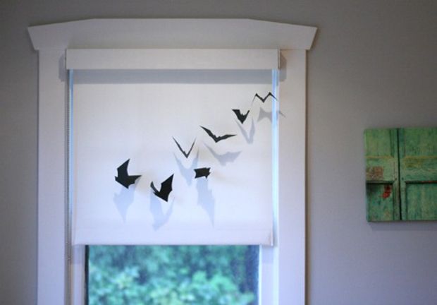 Printable Halloween bat mobile