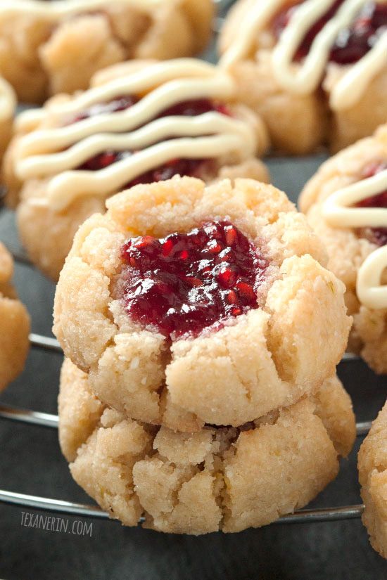 raspberry thumbprint cookies