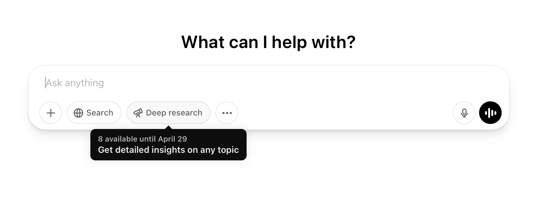 A screenshot of ChatGPT deep research