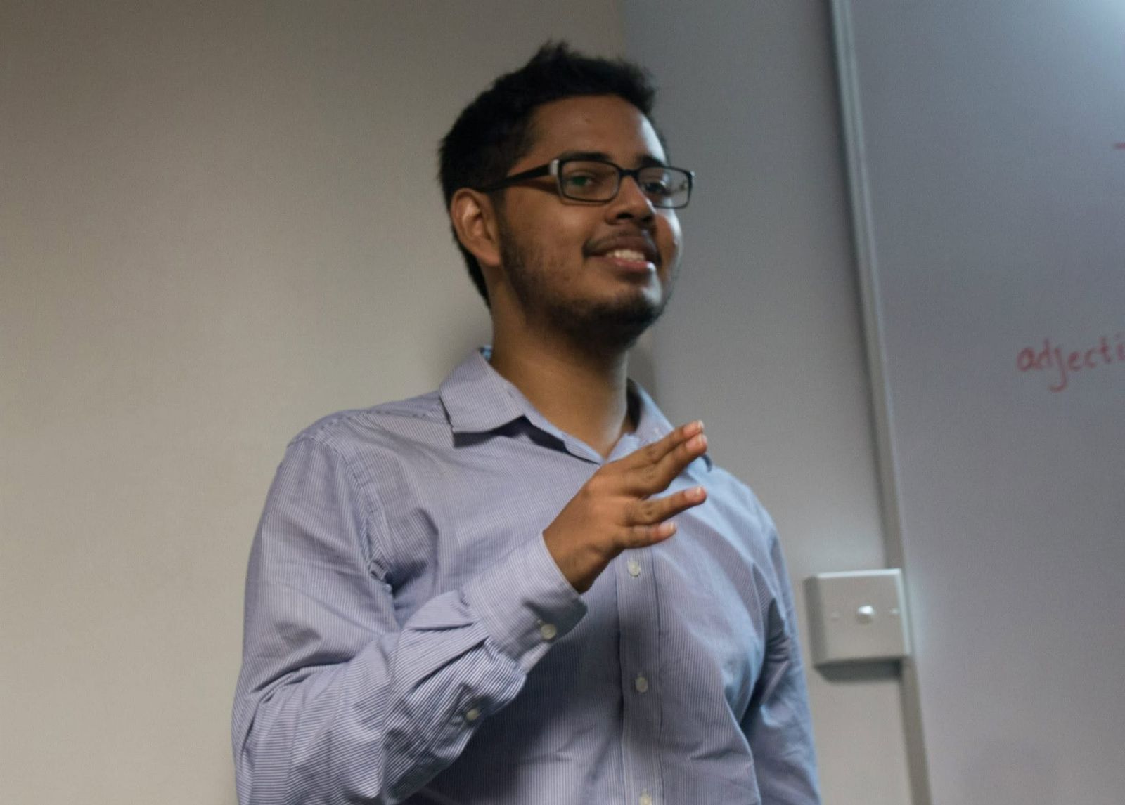 Nuski in his early speaking days
