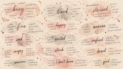 Journaling With One Inky Morning – Week 1: Finding the Right Words
