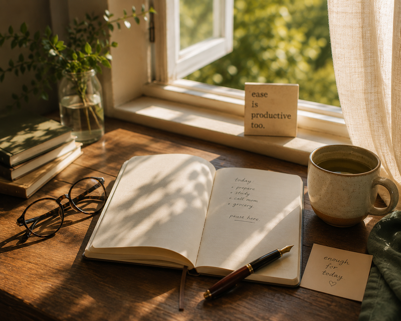 Journaling With One Inky Morning – Week 2: Allowing Ease