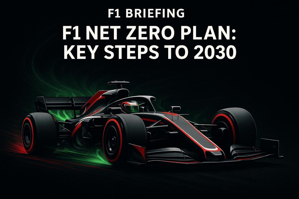 F1 Net Zero Plan: Key Steps to 2030