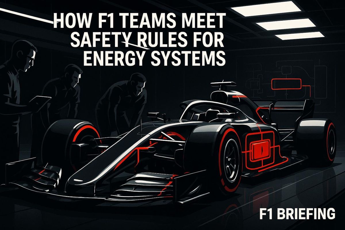 How F1 Teams Meet Safety Rules for Energy Systems