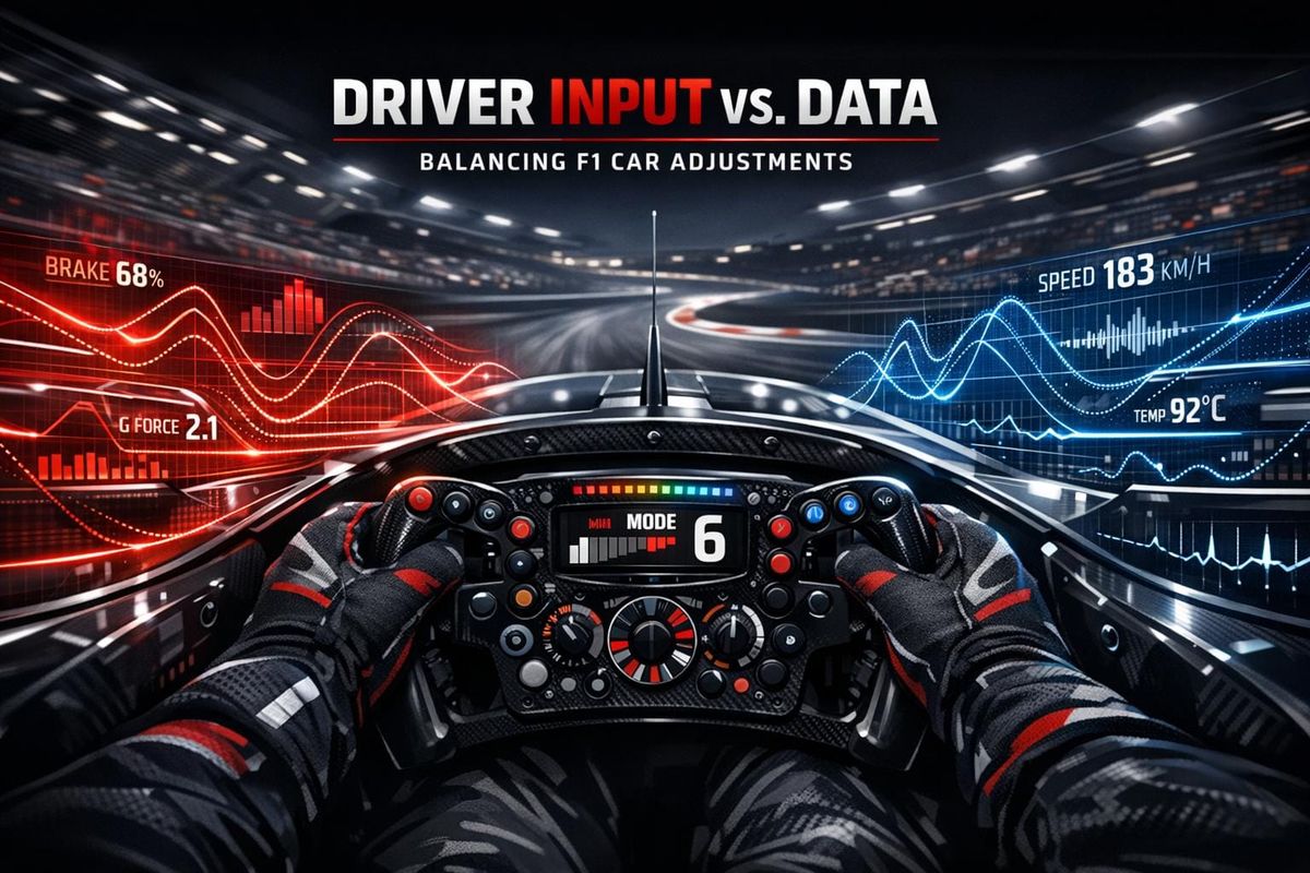 Driver Input vs. Data: Balancing F1 Car Adjustments