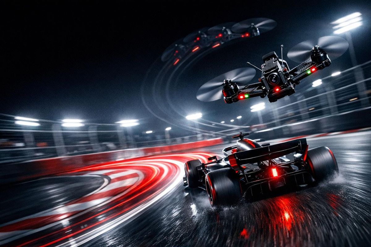 Evolution of Drone Use in F1 Broadcasting