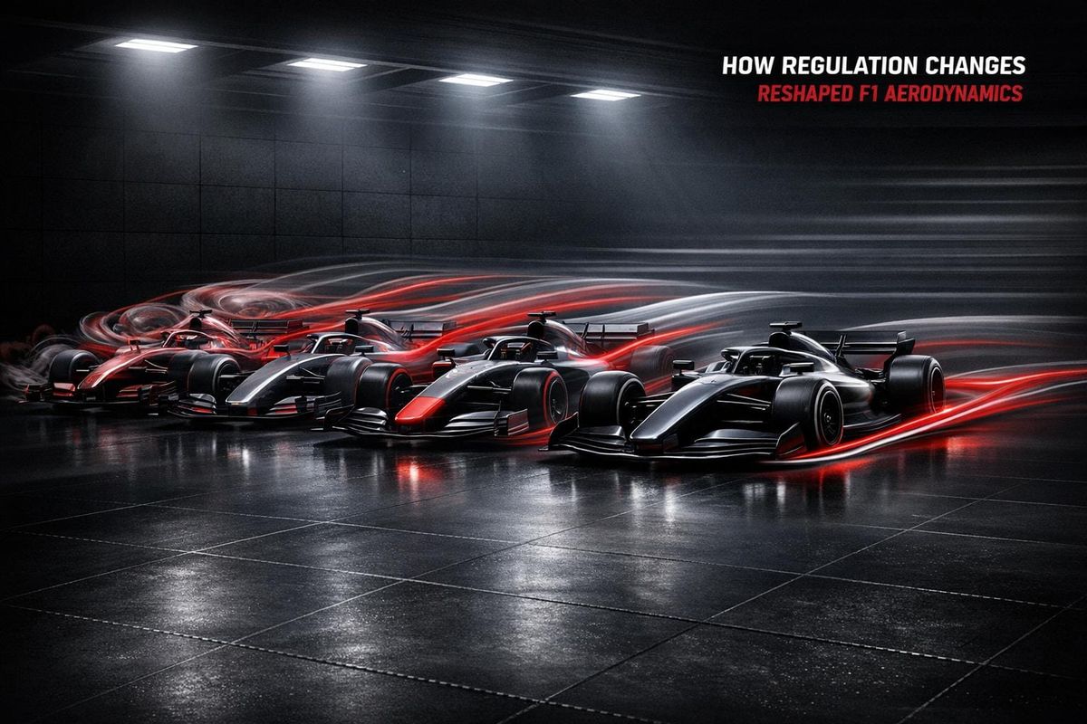 How Regulation Changes Reshaped F1 Aerodynamics