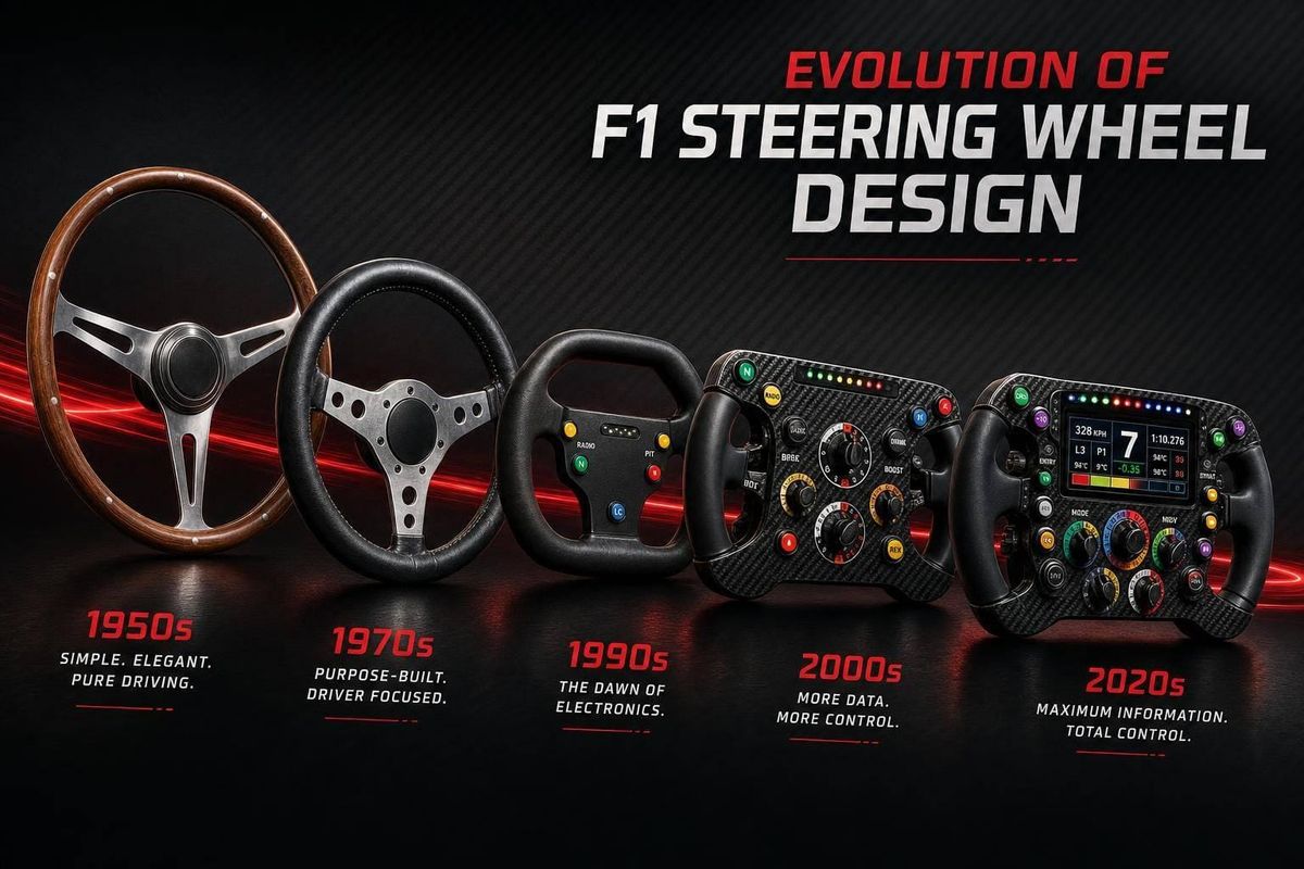 Evolution of F1 Steering Wheel Design