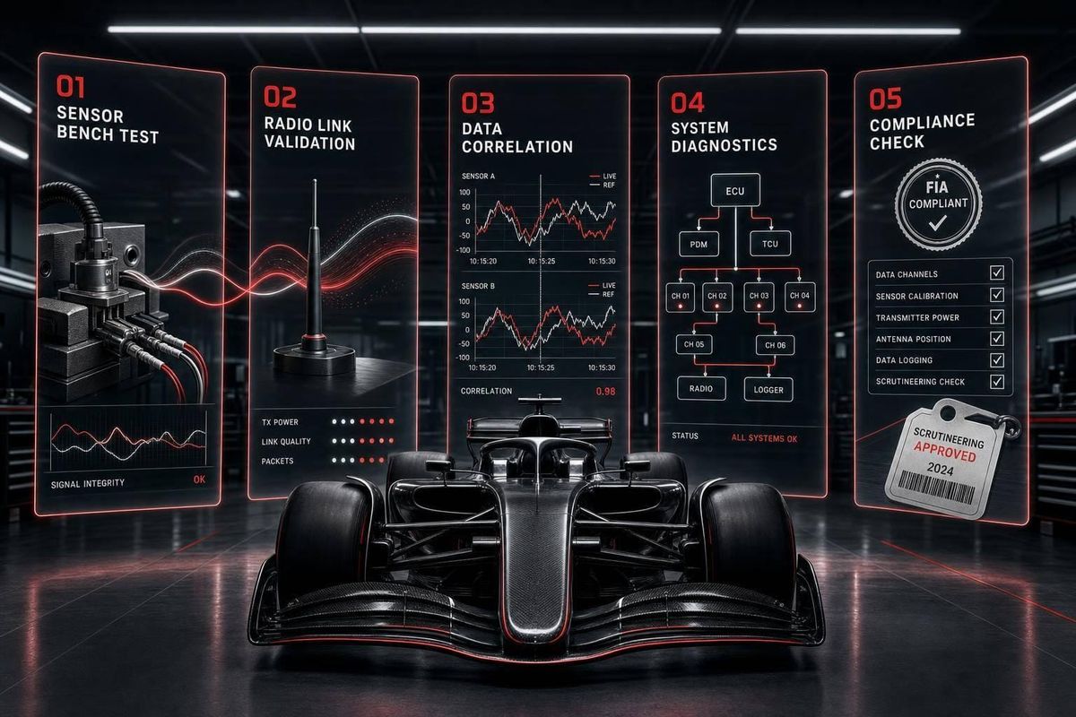 How F1 Teams Test Telemetry Systems
