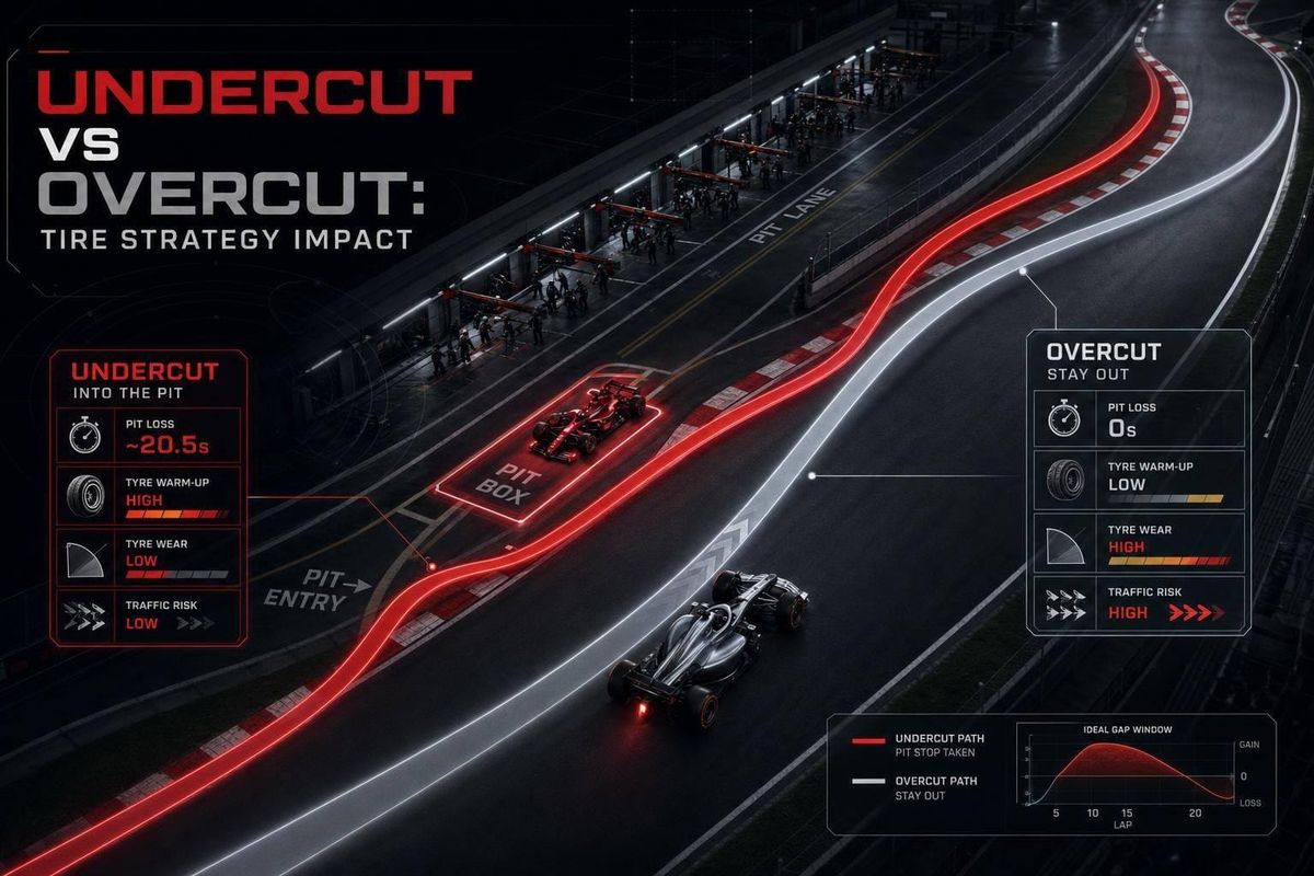 Undercut vs Overcut: Tire Strategy Impact