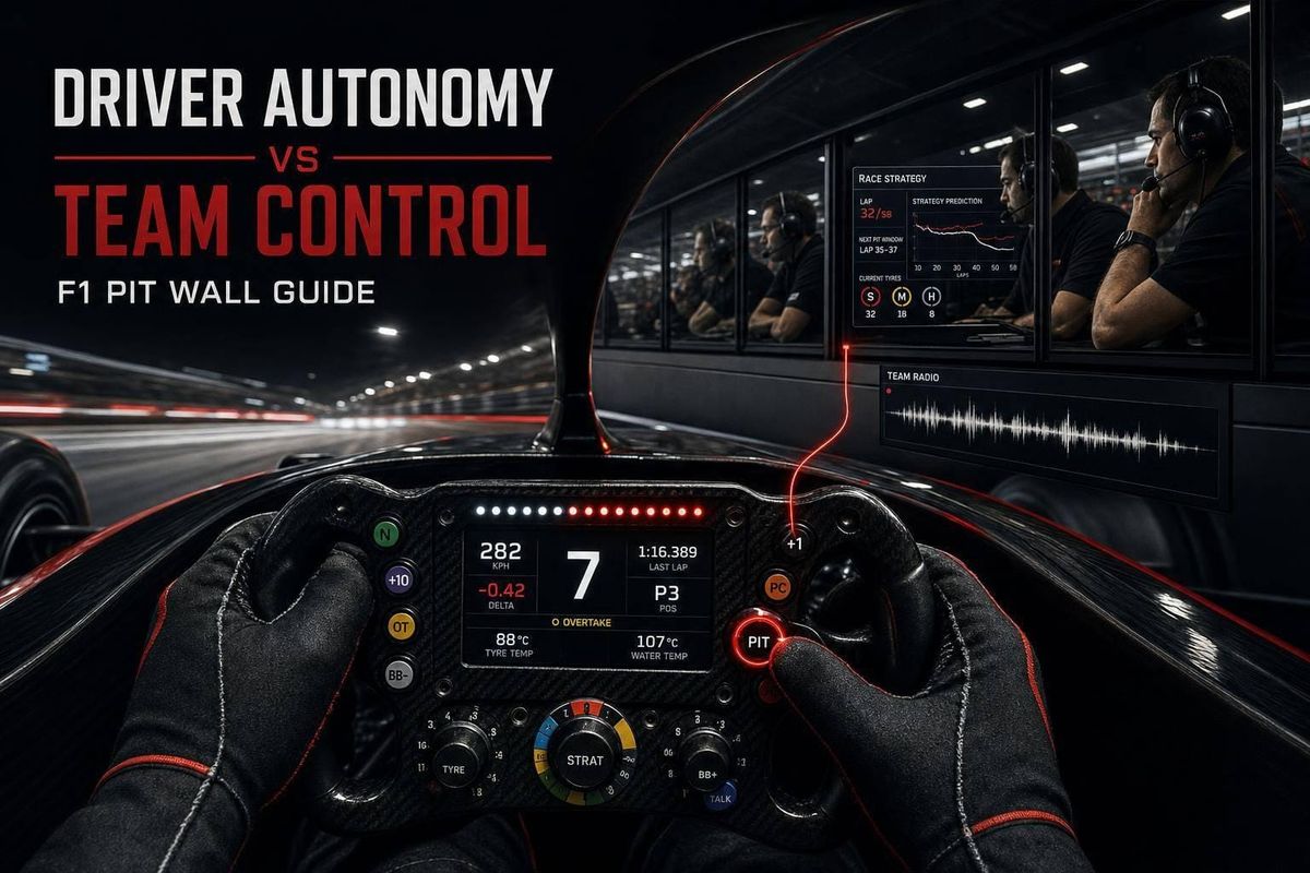Driver Autonomy vs Team Control: F1 Pit Wall Guide