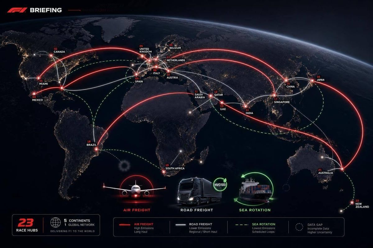 F1 Net Zero 2030: Logistics Progress Check
