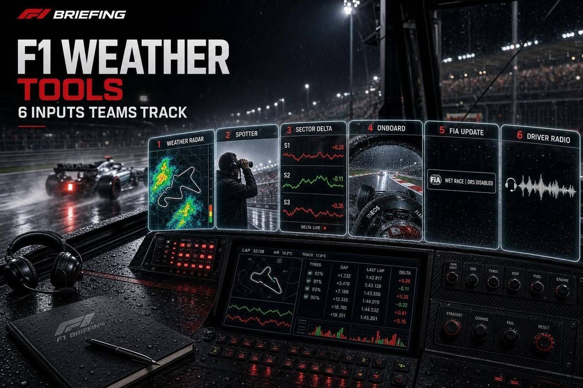 F1 Weather Tools: 6 Inputs Teams Track