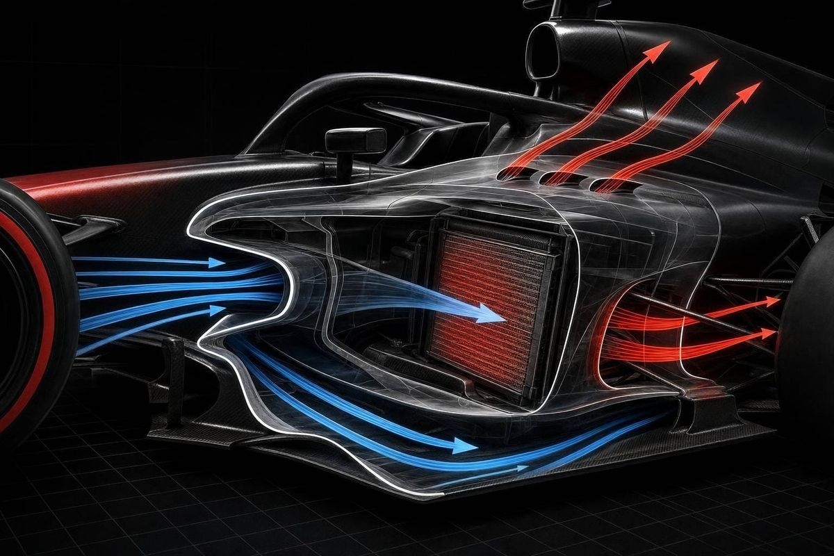 How F1 Sidepods Shape Airflow and Cooling