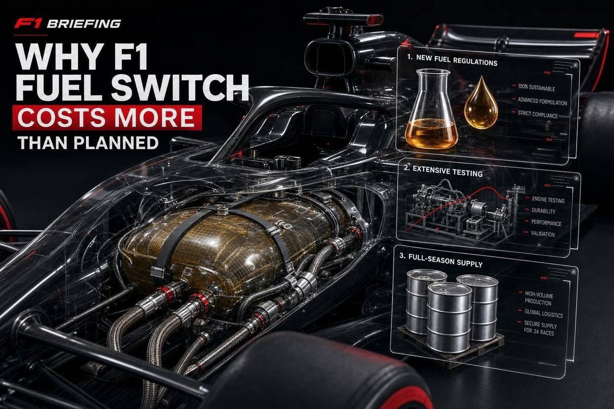 Why F1 fuel switch costs more than planned
