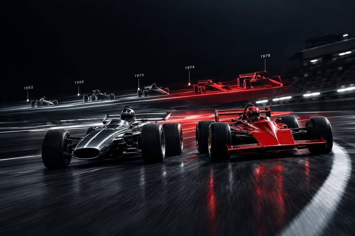 Lotus vs Ferrari: Clark, Hill, Andretti, Lauda