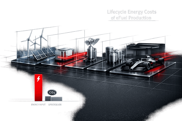 Lifecycle Energy Costs of eFuel Production