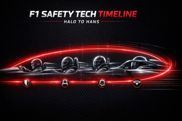 F1 Safety Tech Timeline: Halo to HANS