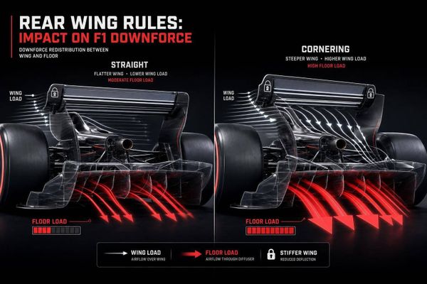 Rear Wing Rules: Impact on F1 Downforce