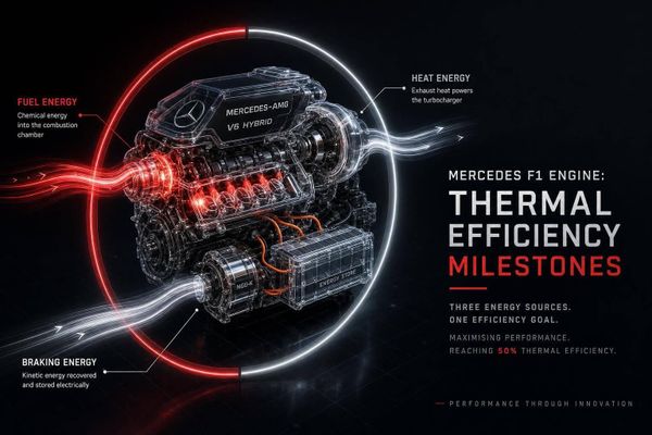 Mercedes F1 Engine: Thermal Efficiency Milestones