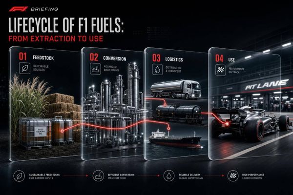 Lifecycle of F1 Fuels: From Extraction to Use