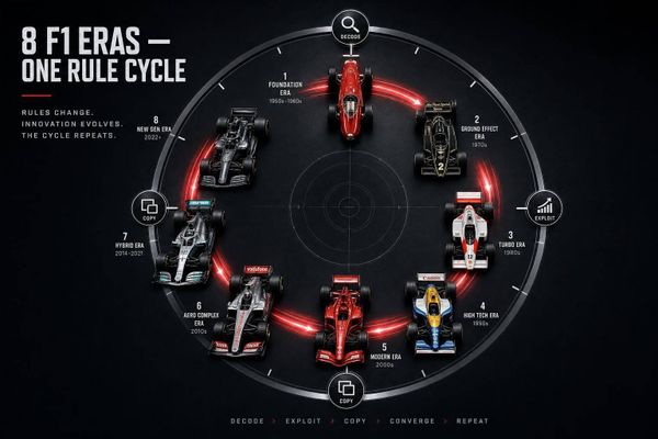 8 F1 Eras That Share Rule Cycle Patterns