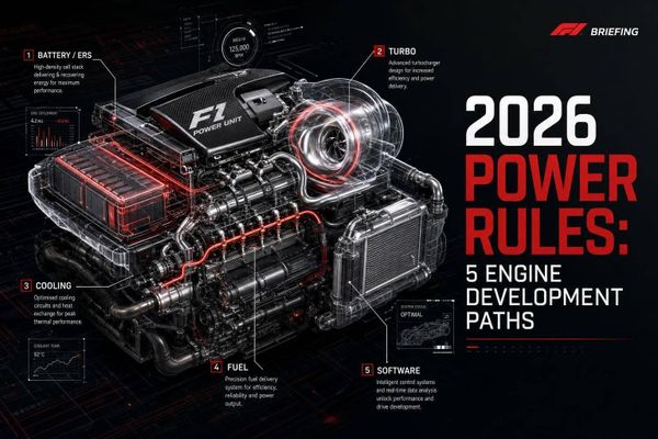 2026 power rules: 5 engine development paths