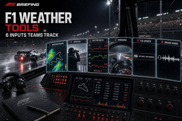 F1 Weather Tools: 6 Inputs Teams Track