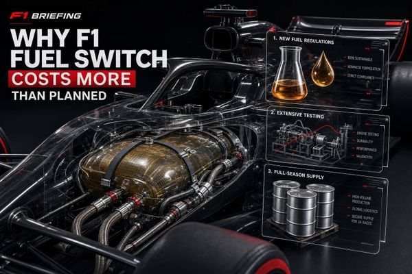Why F1 fuel switch costs more than planned
