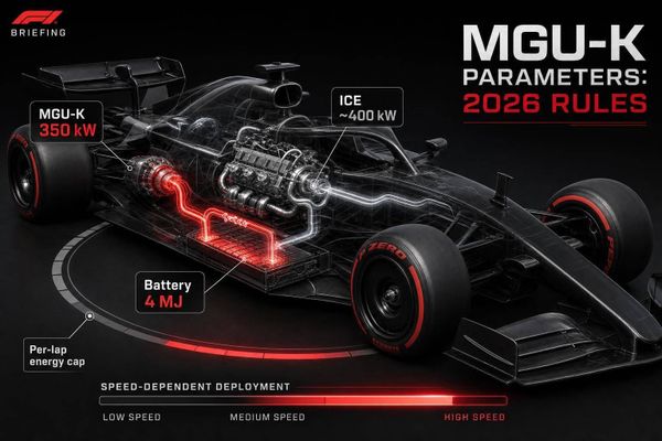 MGU-K Parameters: 2026 Rules