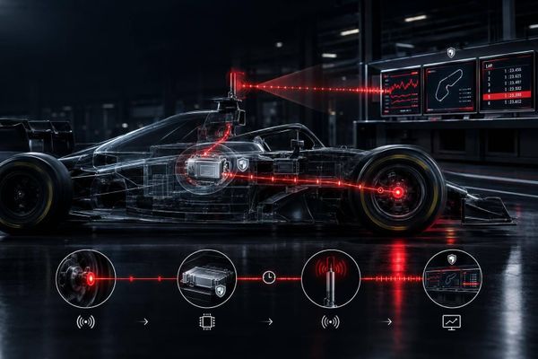 F1 telemetry protocols: sensor to pit wall