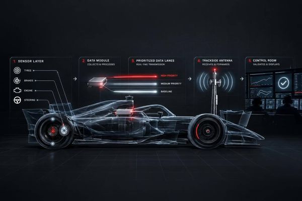 How F1 Data Modules Send Live Telemetry