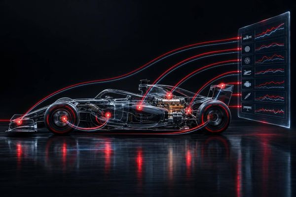 7 Wireless Sensors Behind F1 Live Telemetry