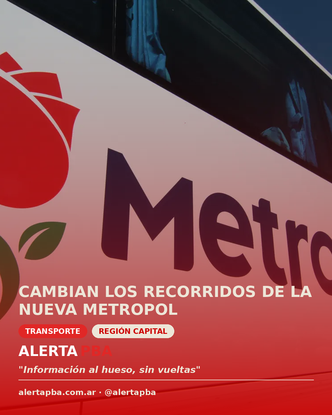 Cambian los recorridos de La Nueva Metropol que une La Plata con Capital Federal
